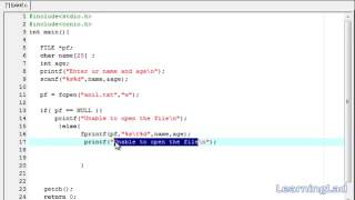 42 fprintf File Handling Function C Programming Language Video Tutorial