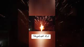 Skyshot testing fail 🤯 #viral #crackers #patakhe #shorts #fail #skyshot #accident