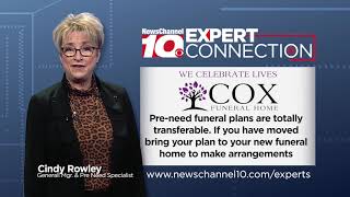 Moving? Pre-Need Funeral Plans Transferable - Cox Rowley Funeral Home - Expert Connection Tip