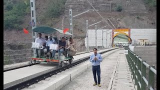 Chenab रेल पुल और Dugga स्टेशन के बीच रेल सुरंग T37 और T38 के मध्य Karka Nalah Bridge @NewsStation