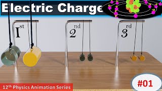 electric charge | calss 12th physics chapter 1 | electric charges and field class 12th animation