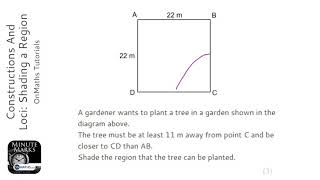 Constructions And Loci: Shading a Region (Grade 4) - OnMaths GCSE Maths Revision