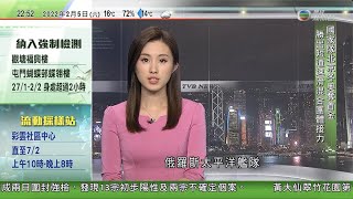 無綫10:00一小時新聞 TVB NEWS｜2022年2月5日｜李克強晤譚德塞 稱重視推進疫苗可及性和可負擔性｜Omicron續肆虐多國 日韓俄錄破紀錄單日確診｜俄羅斯艦隊日本北海道對開水域演習