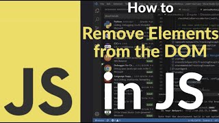 How to Remove Elements from the DOM in JavaScript | Delete Nodes Dynamically with Vanilla JS Easily