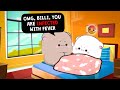 #BDC623 ▶Teacher Billi got infected in FEVER🤒🙂| bubu dudu cuties | 3d Animation