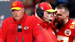 Chiefs Coach Andy Reid Responds After HEATED Travis Kelce Super Bowl Moment