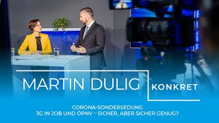 "Martin Dulig | Konkret" Sondersendung: Corona – wie geht es weiter in Sachsen?
