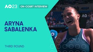 Aryna Sabalenka On-Court Interview | Australian Open 2023 Third Round