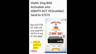 DishTv Zing Box Activation Prosses