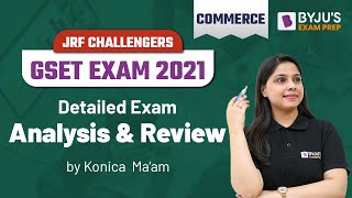 GSET 2021 Commerce 23 Jan | GUJARAT SET 2021 Answer Key and Cut Off | Konica Ma'am |BYJU'S Exam Prep