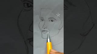 how to draw a face #drawing #art #freehandsketch #outline #youtube  #shorts #viral #youtubeshorts