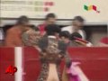 raw video spanish matador gored in mexico