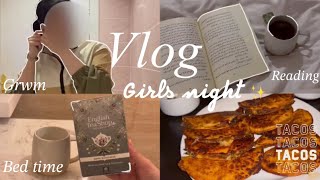 فلوق: جمعة بنات ( طبخ - جيم - سوالف) 🤍 | vlog: girls night ( girls dinner - talk - gym)