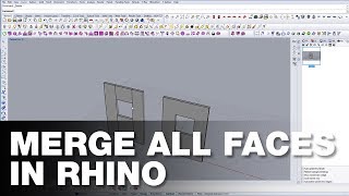 How to Merge All Faces in Rhino