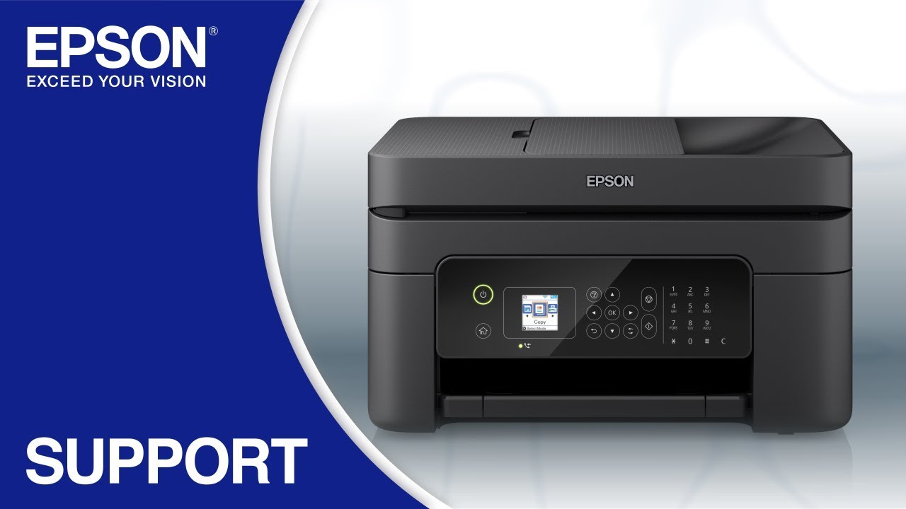 Epson WorkForce WF-2830 | Wireless Setup Using The Control Panel - YouTube