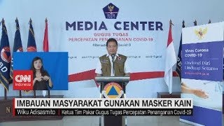 Pemerintah Imbau Masyarakat Pakai Masker Kain