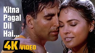 Kitna Pagal Dil Hai | Andaaz Songs | Akshay Kumar | Lara Dutta | Kumar Sanu | Love Romantic Song
