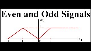 Even and Odd Signals | Example 5