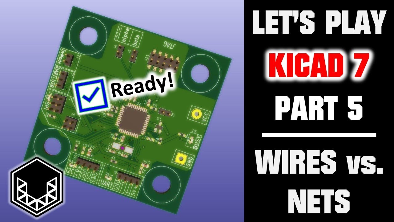 KiCad 7 Tutorial: Wire Vs. Net (Part 5) - YouTube