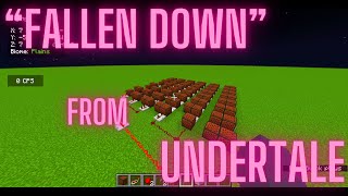 “Fallen down” from Undertale in Minecraft | Minecraft build