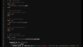 Introduction to the rails framework