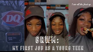 GRWM: MY FIRST JOB AS A YOUNG TEEN -MARI DIOR