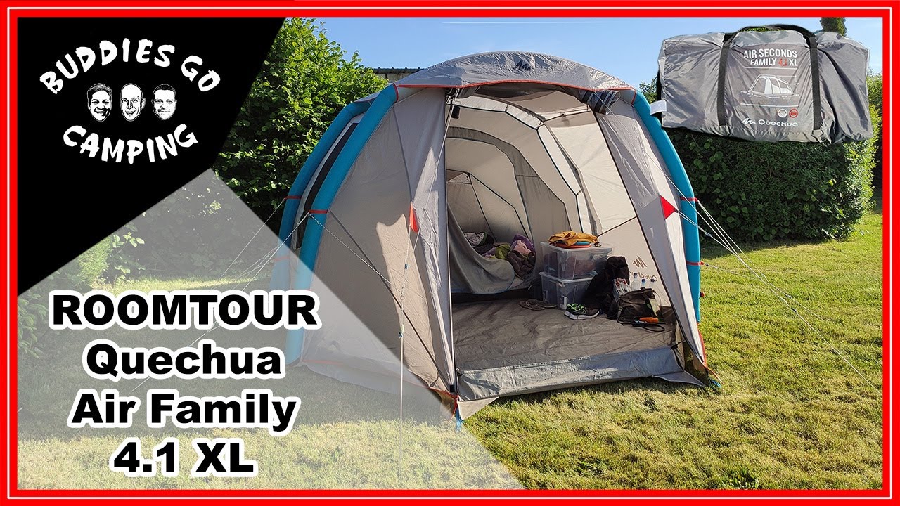 Roomtour Quechua Air Seconds Family 4.1 XL "Decathlon Zelt" - YouTube