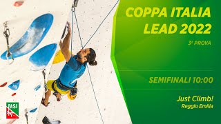 Coppa Italia Lead 2022 - 3° prova - Just Climb! - Reggio Emilia - SEMIFINALI