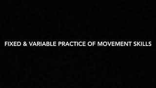 FIXED AND VARIABLE PRACTICE ASSIGNMENT