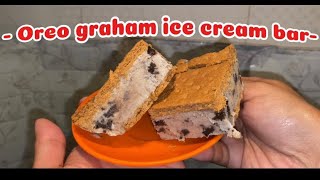 Oreo graham ice cream bar | Graham bar | Graham | Cook with RUZ