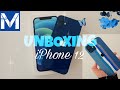 iPhone 12 blue unboxing + accessories | 128gb