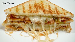 BEST SANDWICH | Chicken Cheese Sandwich | MOST OVERLOADED | Club Sandwich Recipe