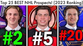Top 25 BEST NHL Prospects! (Top Prospect Rankings & 2022 NHL Draft Cooley/Wright News/Rumors 2023)