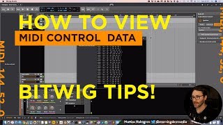 How To Show Midi Controller Data in Bitwig Studio 2 Tips