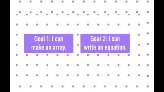 Arrays from Word Problems