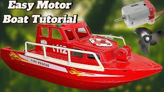 Mini Motor Boat Making Idea Science Project