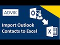 How to Export Outlook Contacts to Excel Spreadsheet?