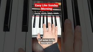 Easy Like Sunday Morning (Lionel Ritchie) - piano tutorial