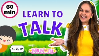 Learn To Talk | Colours, Numbers & Toys | Toddler Learning, Speech & Songs with Ms Moni