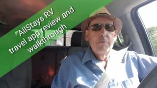 AllStays RV travel app review and tutorial