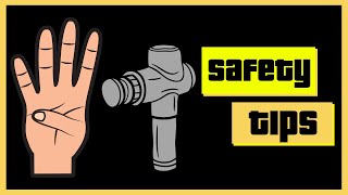 4 Safety tips for using a massage gun basics | How to use a massage gun | 4 rules to reduce injury