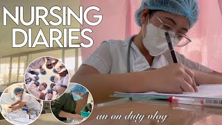 life as a nursing student 👩‍⚕️ | hospital duties: delivery room, pedia, OB \u0026 OPD