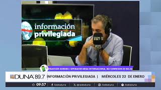 DUNA 89.7FM   |  INFORMACIÓN PRIVILEGIADA  |  MIÉRCOLES 22 DE ENERO