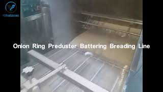 VER Onion Rings Automatic Preduster Battering Breading Line for Sweden Customer