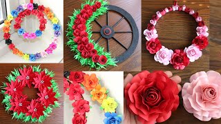 Awesome Decorations Paper Flower Wall Hanging Easy Wall Decoration Ideas Paper Craft