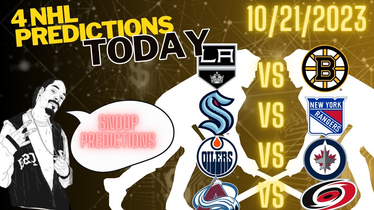 4 FREE NHL Picks Today 10/21/23 NHL Picks And Predictions - YouTube