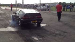 Dragrace Drachten 14-06-13 Mazda RX-7 (070-Racing) vs Honda Civic