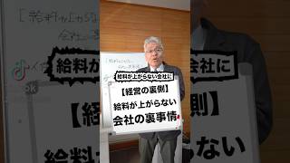 【経営の裏側】給料が上がらない会社の裏事情#ビジネス #ビジネス系tiktoker #給料 #会社 #仕事 #経営