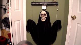 Gemmy 2017 Animated Black Floating Skeleton Ghost