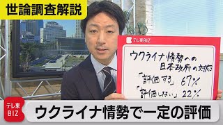 ウクライナ対応「評価」67％ 岸田内閣支持率↑も今後の課題は…【与党キャップ横堀拓也の世論調査解説】（2022年3月28日）